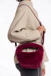 Cheryl Small Faux Fur Crossbody Bag Sugar Plum